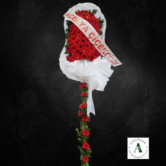 Düğün&Açılış İçin Kırmızı Renkli Çelenk