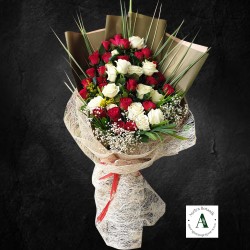 Kırmızı, Beyaz Gül Demeti