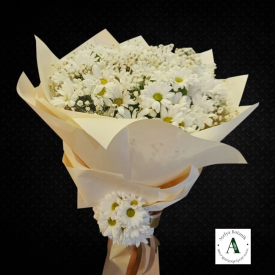 Beyaz Kasımpatı Buketi