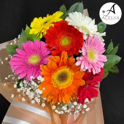 Rengarenk Gerbera Buketi